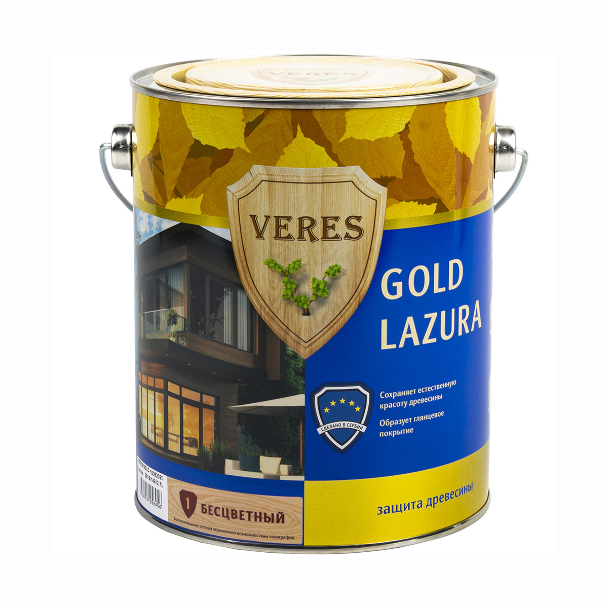 Верес gold № 1 бесцветный  2,7 л (1/4) "veres"