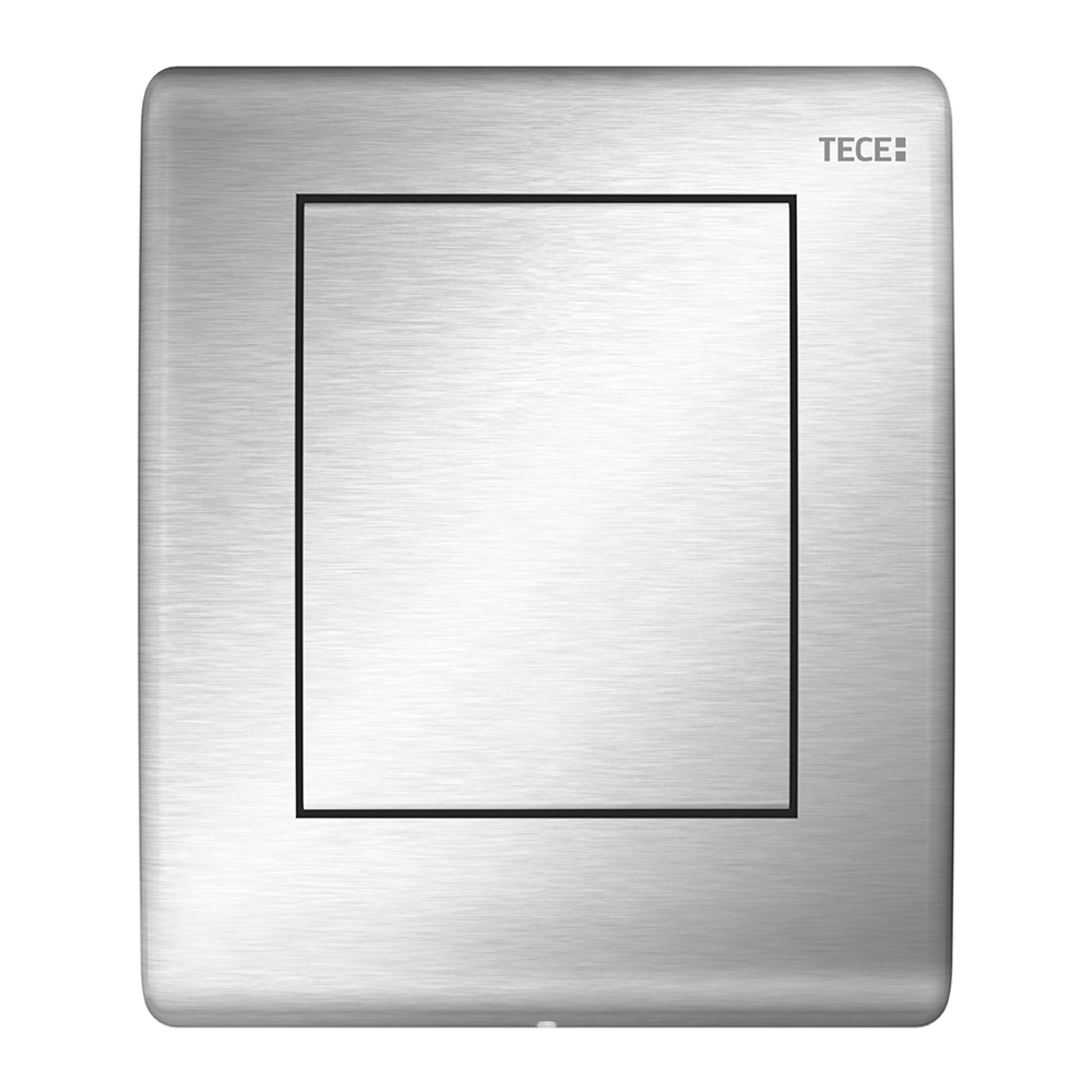 Металлическая панель смыва TECEplanus нерж.сталь сатин, для инсталляции писсуара, 120 x 100 x 12 мм