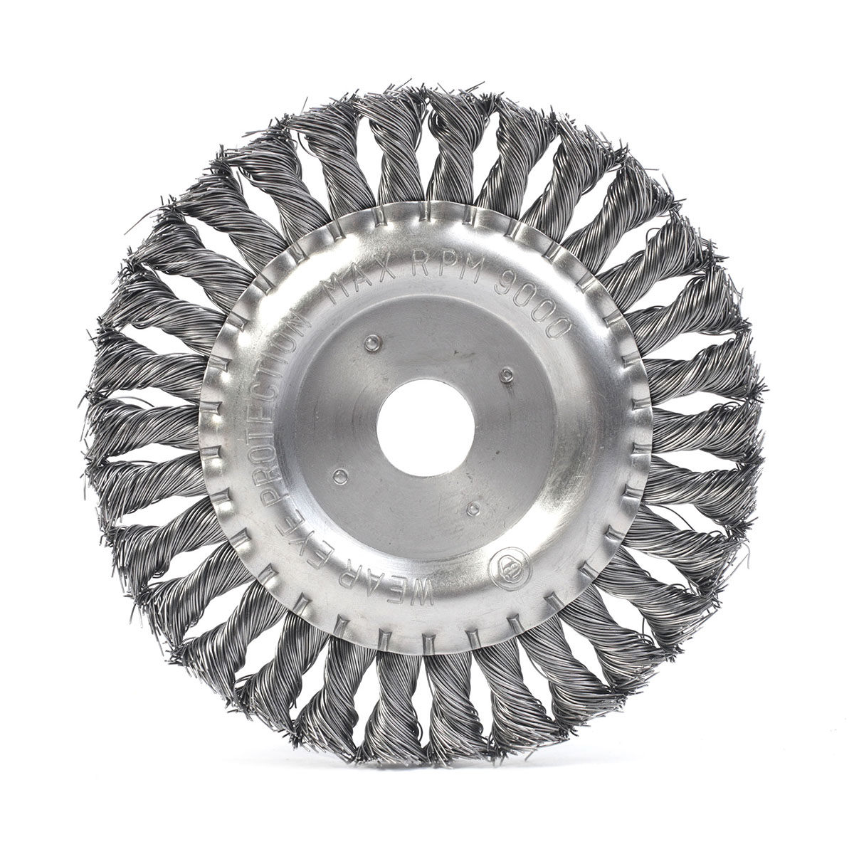 Щетка для ушм круглая 150 х 22,23 мм, витая провол. (1/10) "edge by patriot" 813010012