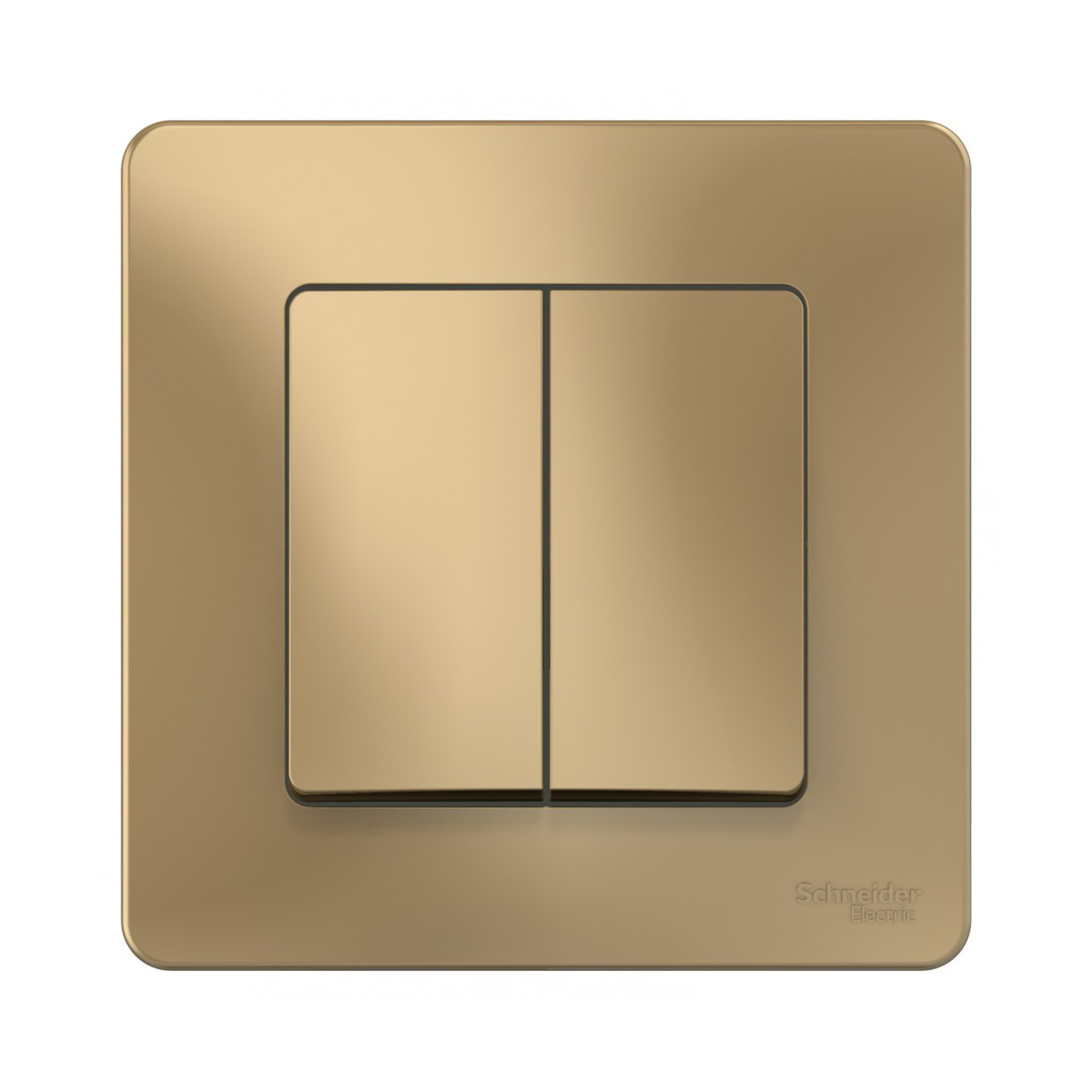 Выключатель "blanca" 2-х кл. 10а, титан (1/10/20) "schneider"