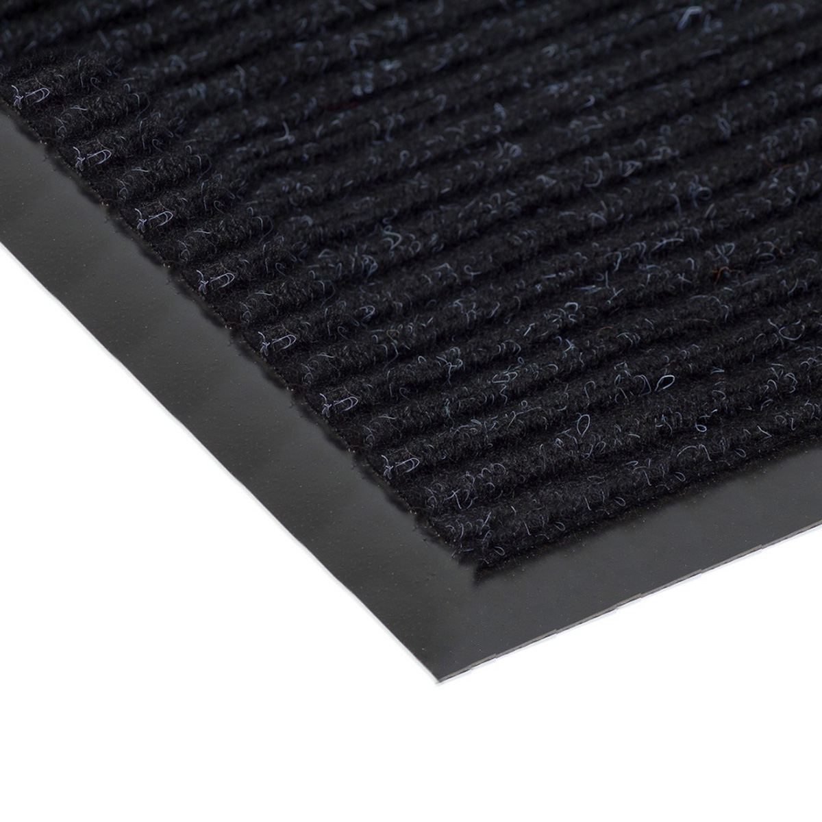 Коврик влаговпитывающий "ребристый" 100*200 см (черный) (1/3) "sunstep"  35-083