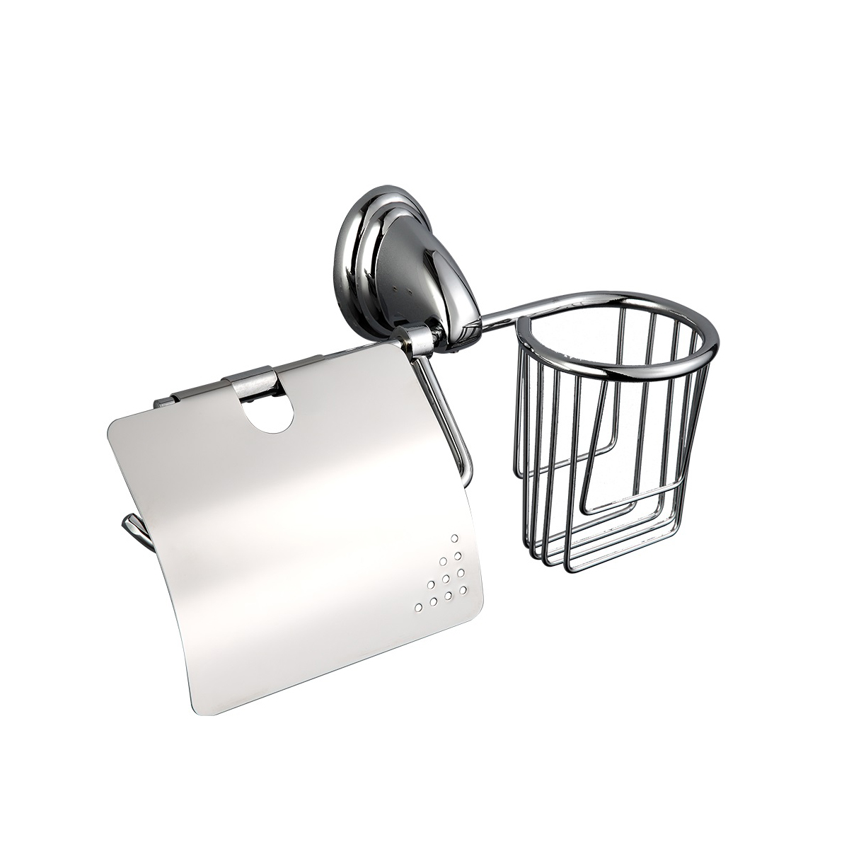 Держатель для туал. бумаги и освежителя воздуха f1503-1, хром (1/20/60) "frap"