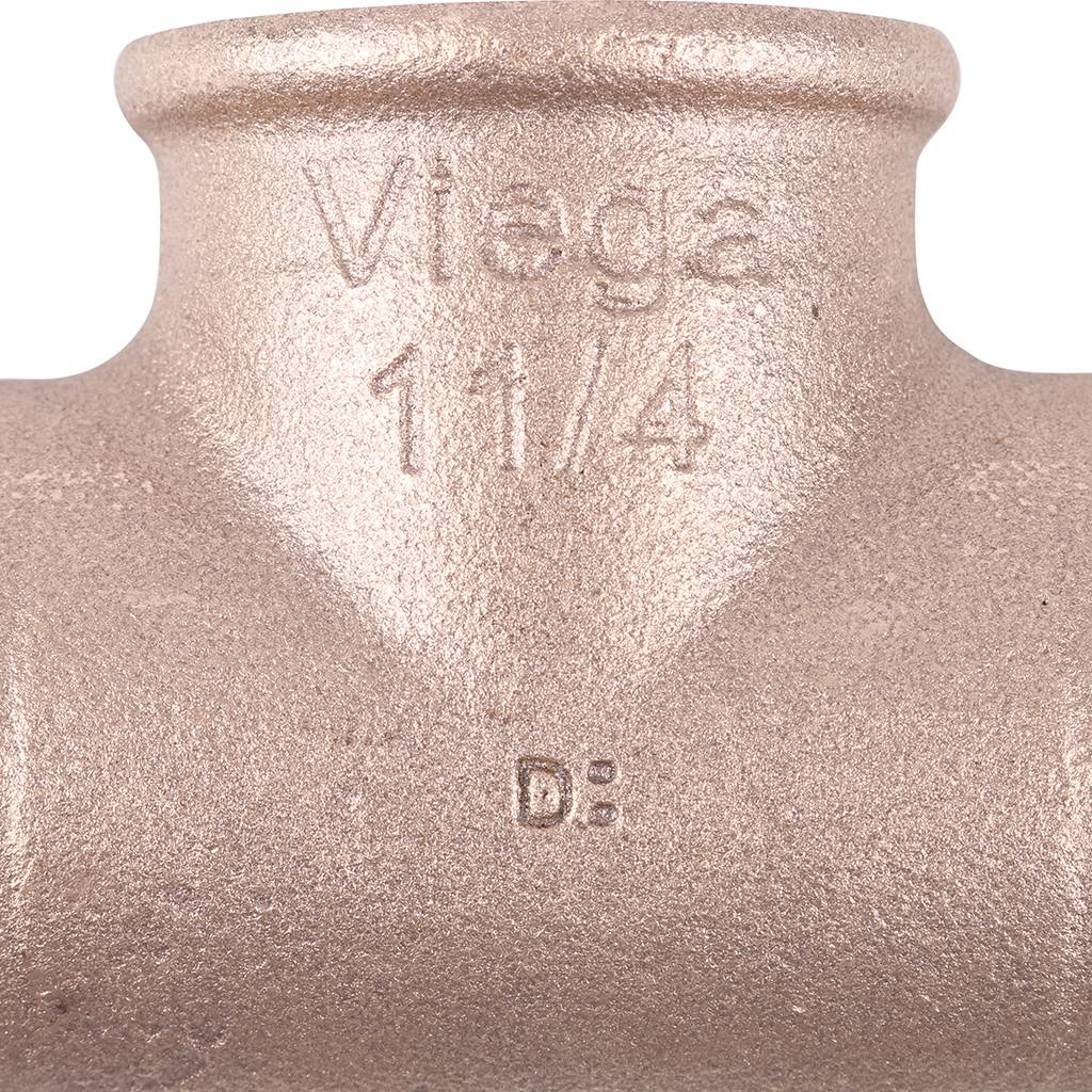 Тройник резьбовой (ВР) 1"1/4 бронза VIEGA (264284)