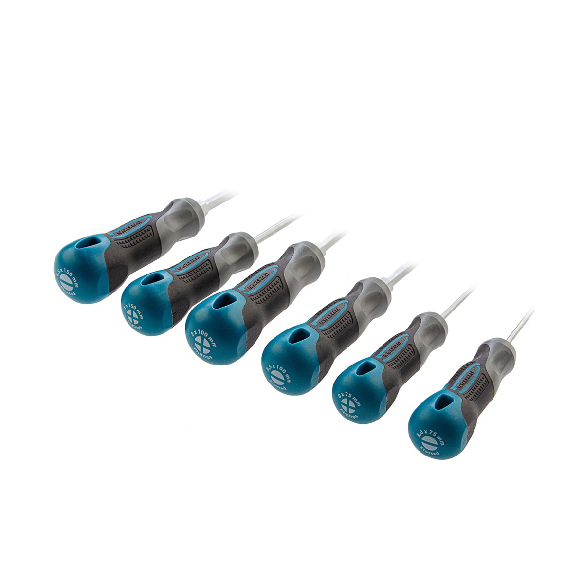 Отвертка 75-100 мм трехкомп. рукоятка (набор 6 шт.) (1/20) "gross"