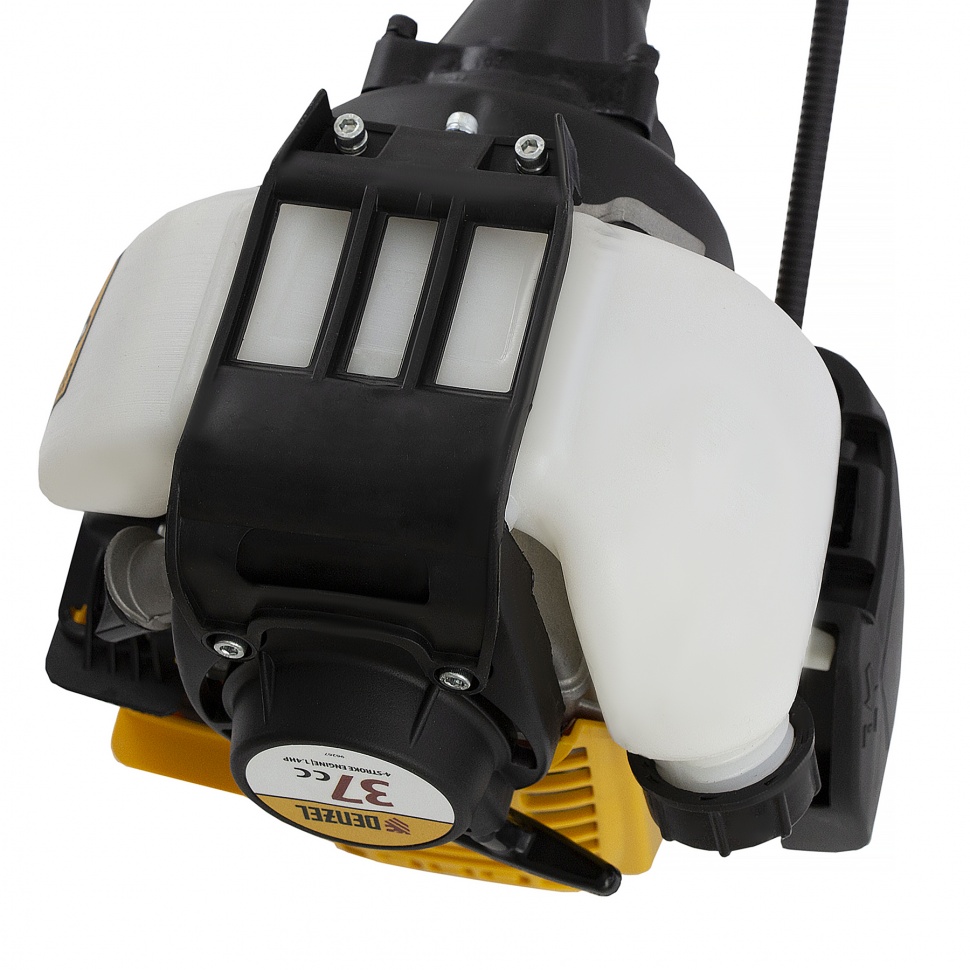 Триммер бензиновый DTL-37-4T, 4-тактный, 37 см3, неразъемная штанга, состоит из 2 частей Denzel (96267)