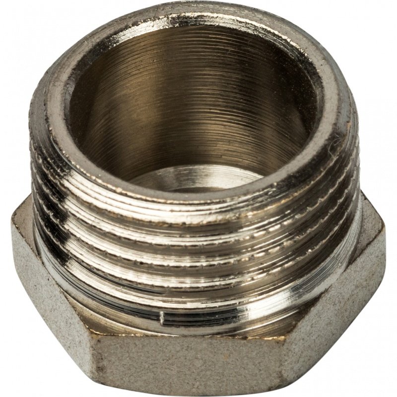 Заглушка резьбовая НР 1/2" никель STOUT