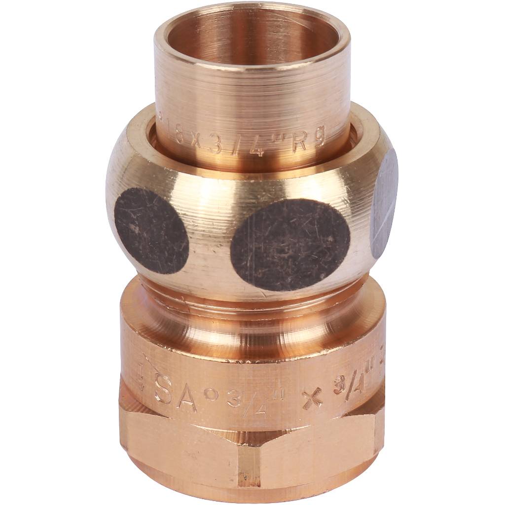 Американка (сгон) 18x3/4" ВР самоуплотняющаяся под пайку SANHA бронзовый 143401834
