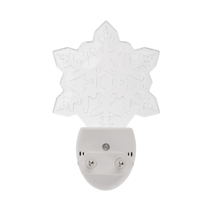 Ночник светодиод. "rexant" снежинка, свечение мультиколор 7 цветов (1/60) 75-0317