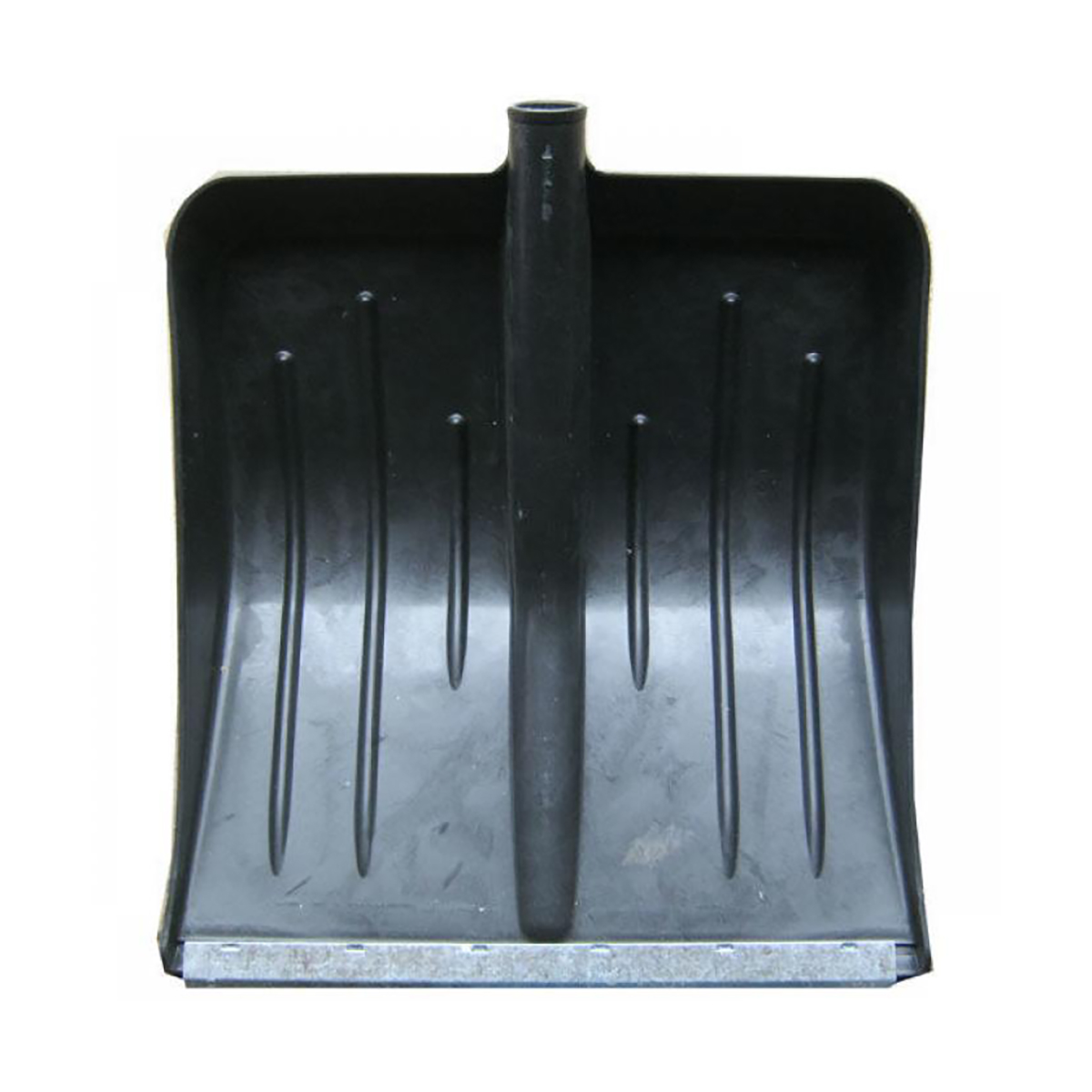 Лопата снег. пласт. (ковш) 410 х 440 мм (1/10) с оцинк. пластиной