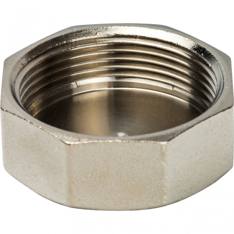 Заглушка резьбовая ВР 1"1/2 никель STOUT