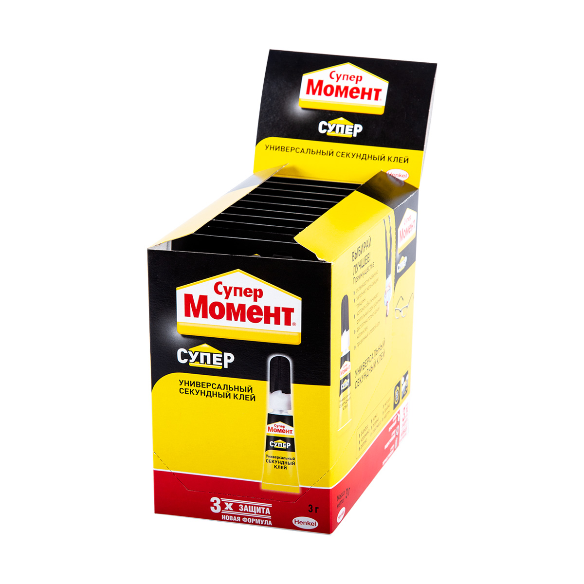 Клей момент супер 3 г  ед. блистер в шоу-боксе (10/120)  хенкель