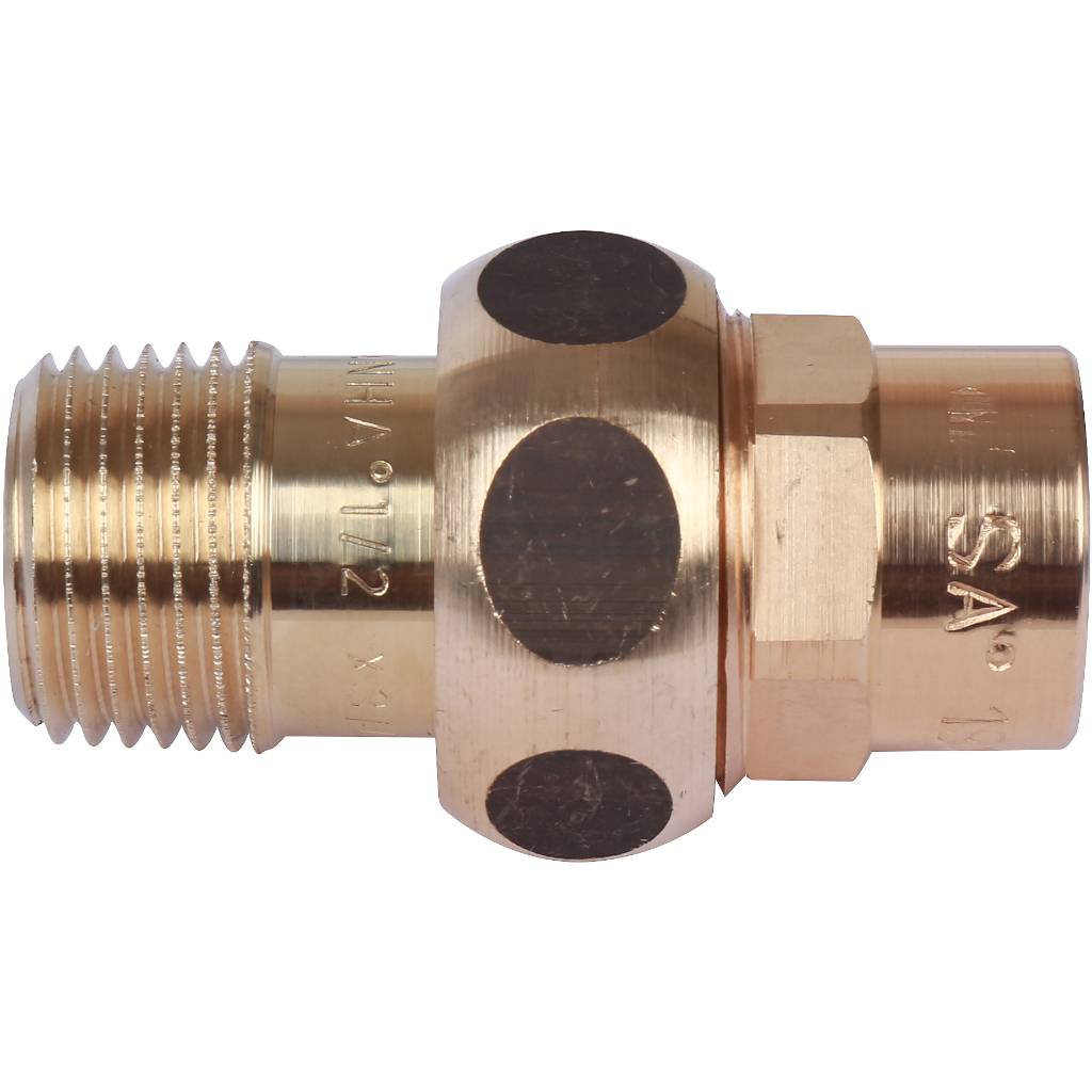 Американка (сгон) 18x1/2" НР самоуплотняющаяся под пайку бронзовая SANHA 143411812