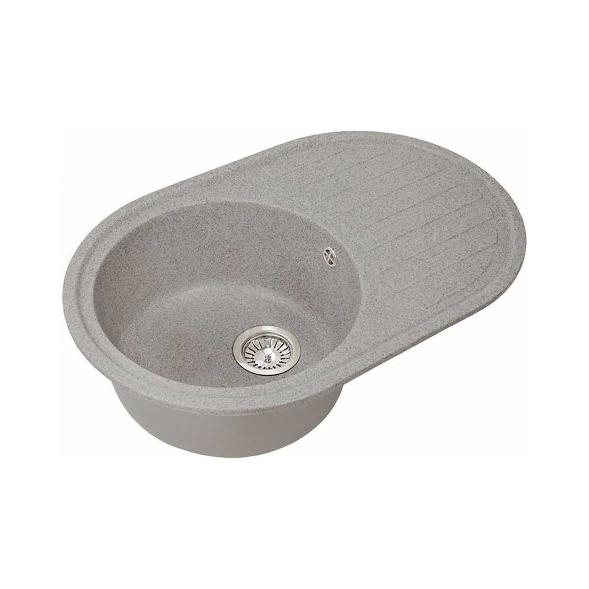 Мойка для кухни врезная искуств. камень gs-18-309 с крылом 730*460 мм темно-серая "granstones"