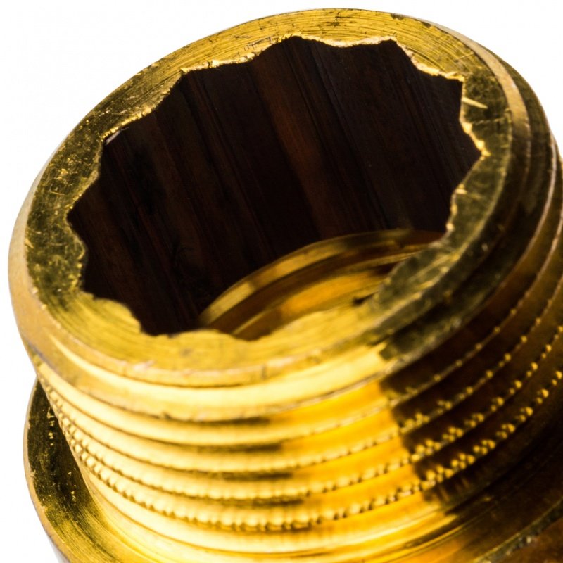 Удлинитель резьбовой ВН 3/4" x 15 мм латунь STOUT