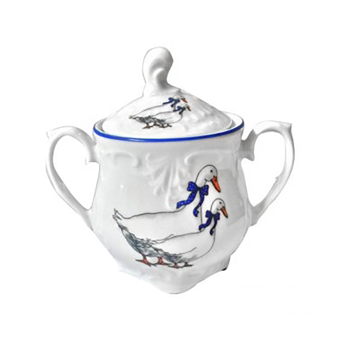 Сахарница "rococo" гуси 250 мл (1/6/36) "cmielow" omd666-рококо-37