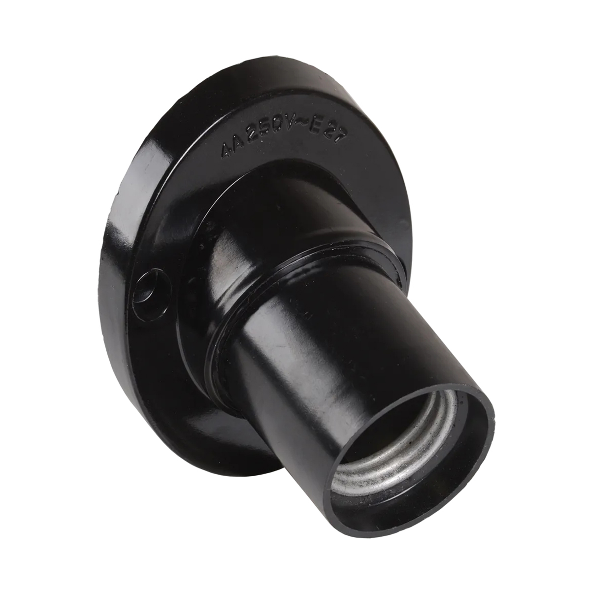 Патрон для лампы угловой настенный пкб27-04-к31 карболитовый е27, черный (1/50/200) "iek"