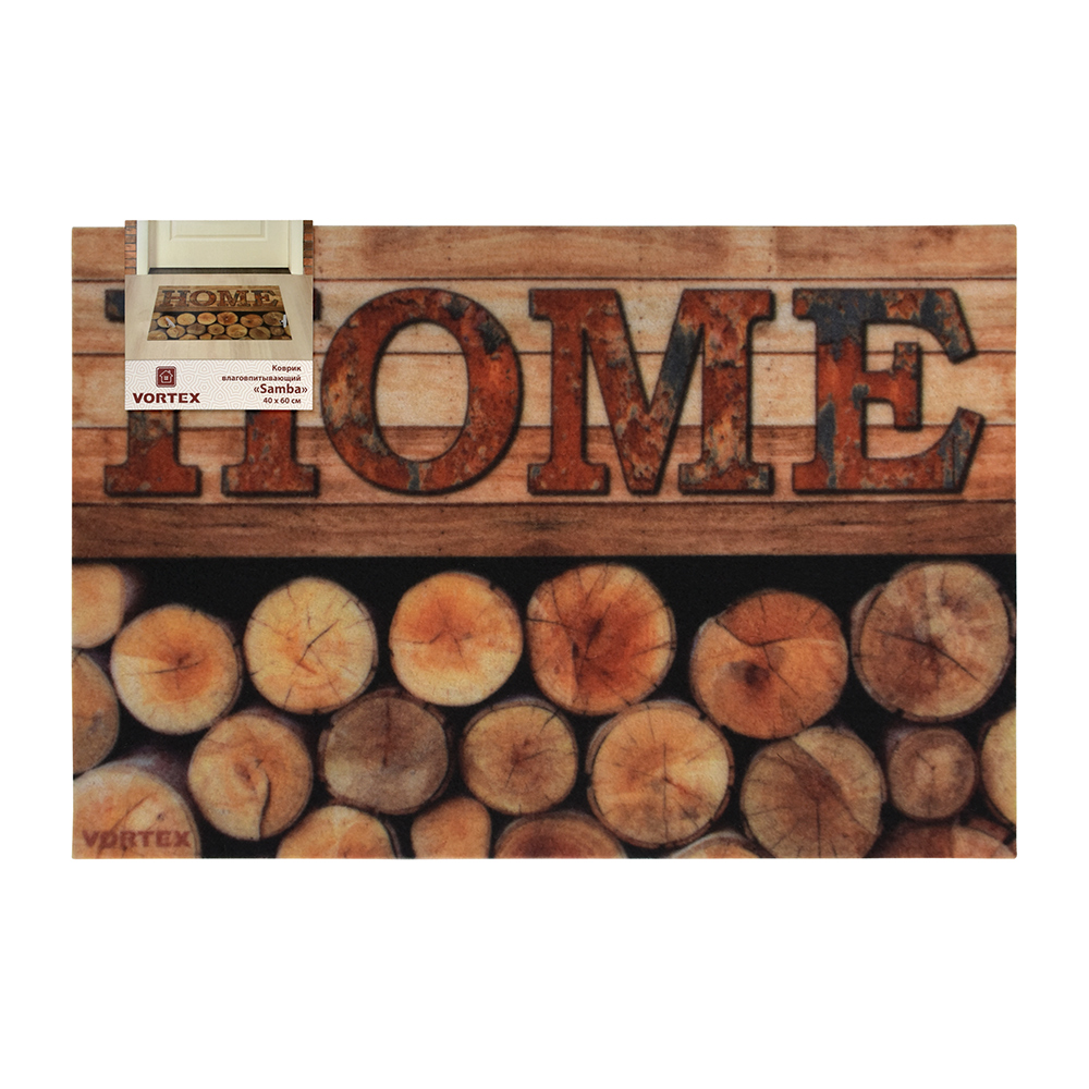 Коврик влаговпитывающий "samba" 40*60 см "home" (1/15) "vortex" 24213