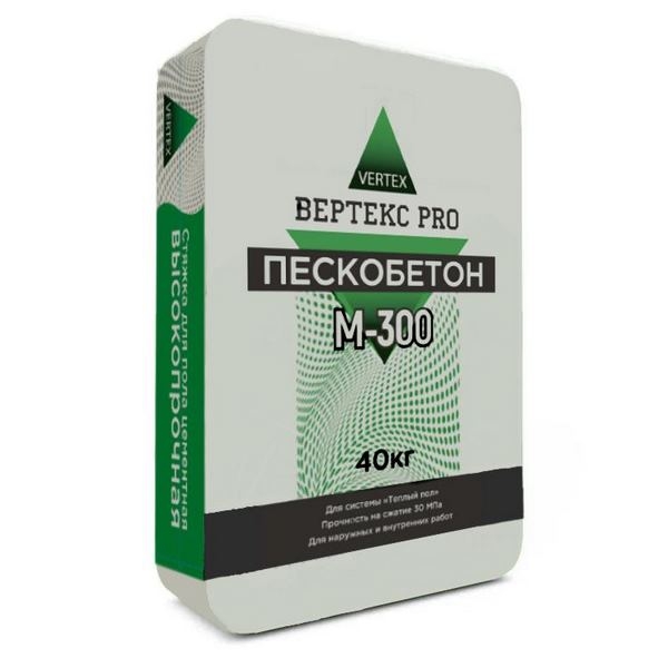 Пескобетон М300 "Вертекс Pro" 40кг