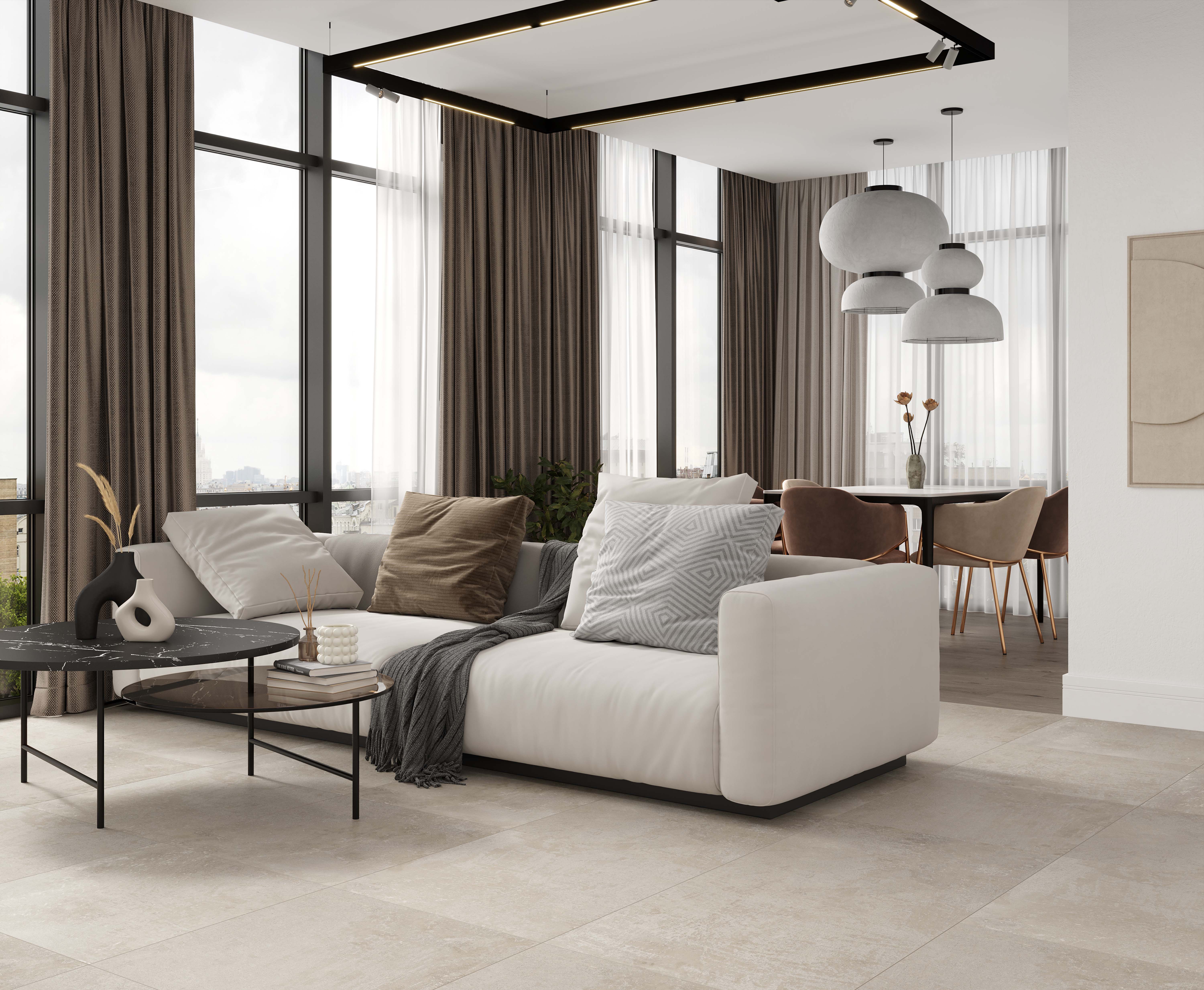 Magnum taupe керамогранит бежевый матовый 60x60