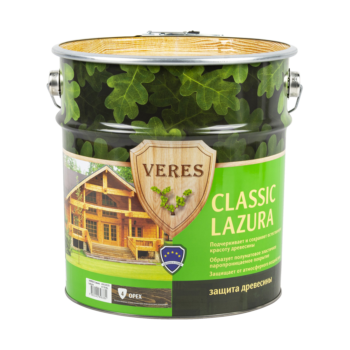 Верес классик лазура № 4 орех  9 л (1) "veres"