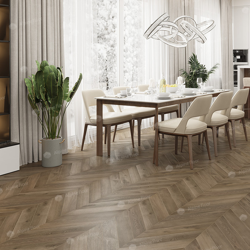 SPC Ламинат Alpine Floor SPC Chevron Alpine ECO 18-4 Дуб Насыщенный 4V 43кл
