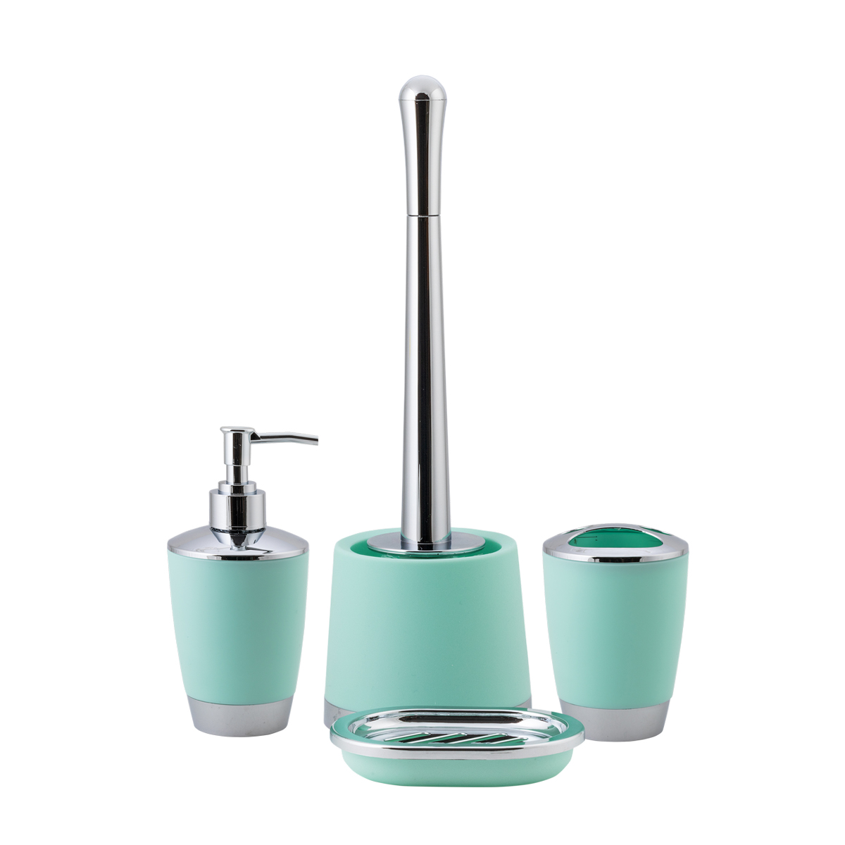 Дозатор для жидкого мыла "альма" пласт. (мятный) (1/12) "swensa" swp-2100mnt-01