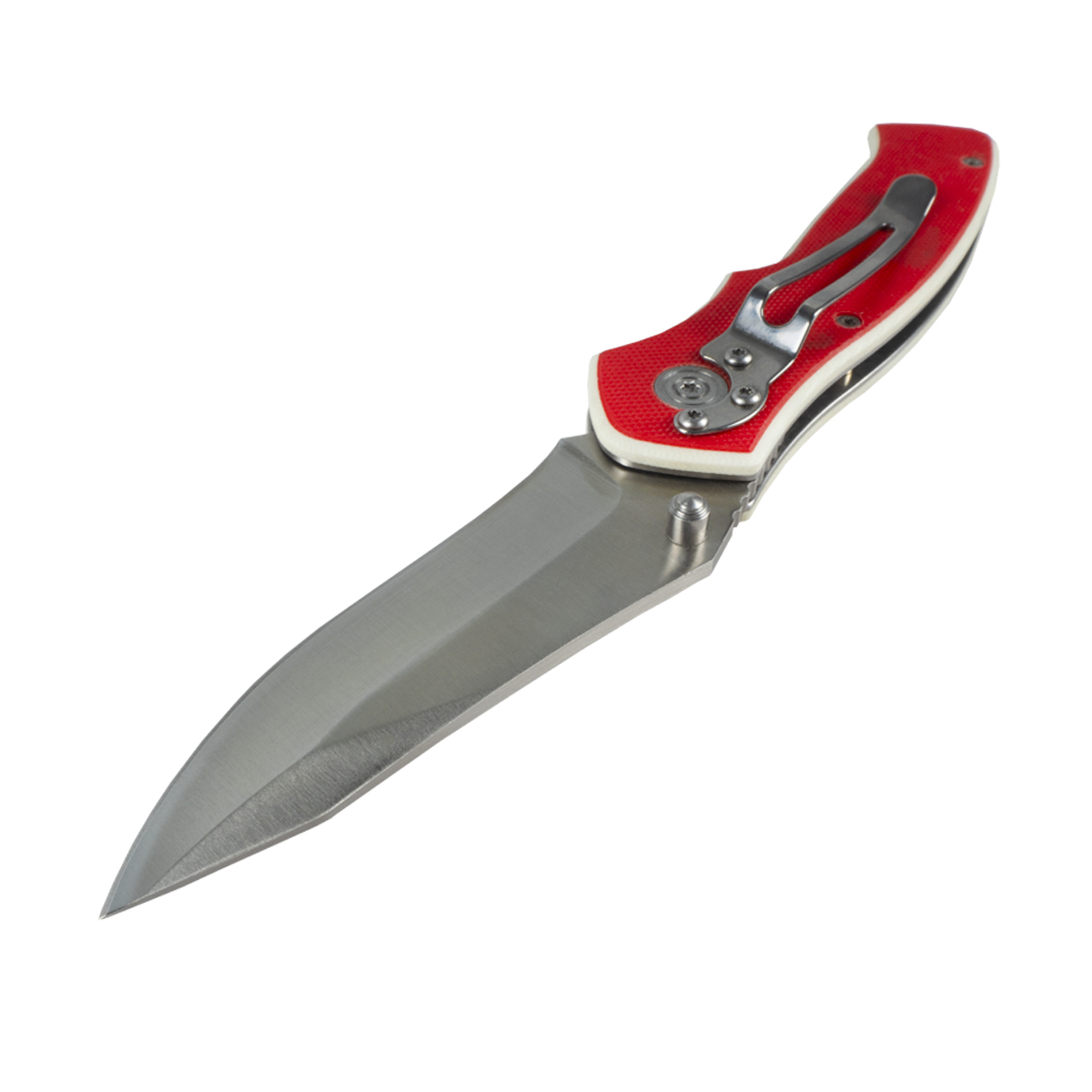 Нож туристический складной ex-136 g10 красный (1/10/80) "ecos"