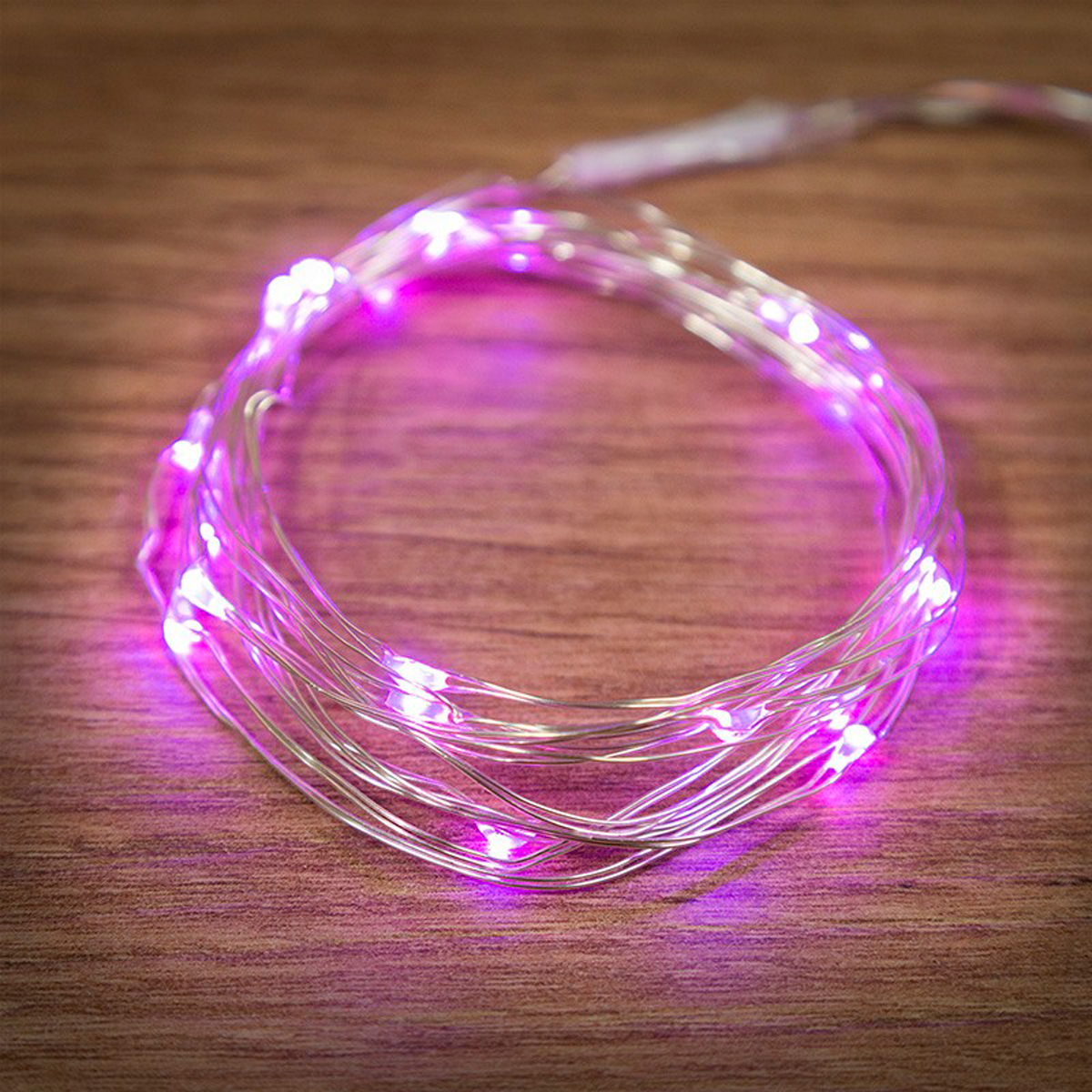 Электрогирлянда "роса" 2 м, 20 розовых ламп (1/100) "neon-night" 303-007