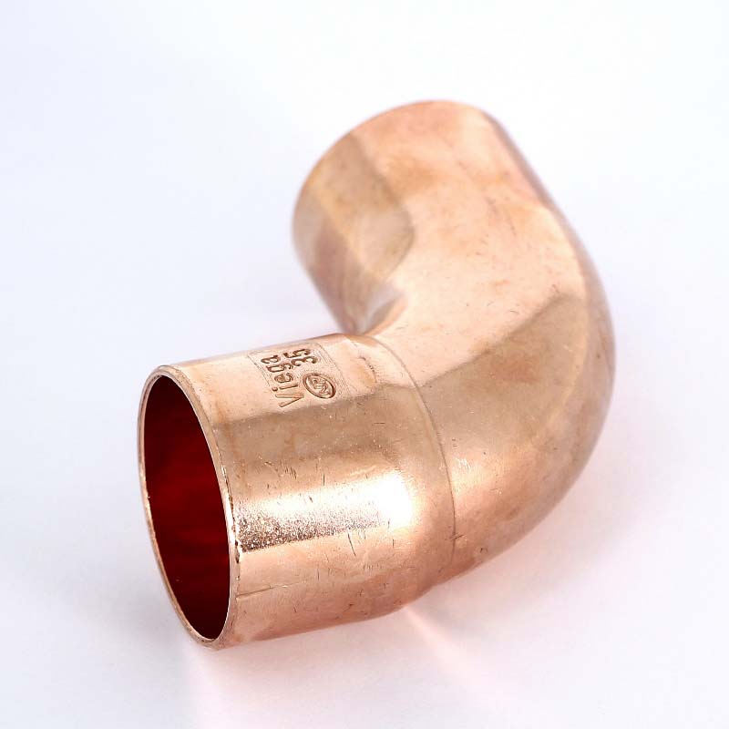 Угол однораструбный 90° VIEGA пайка 35 мм медный