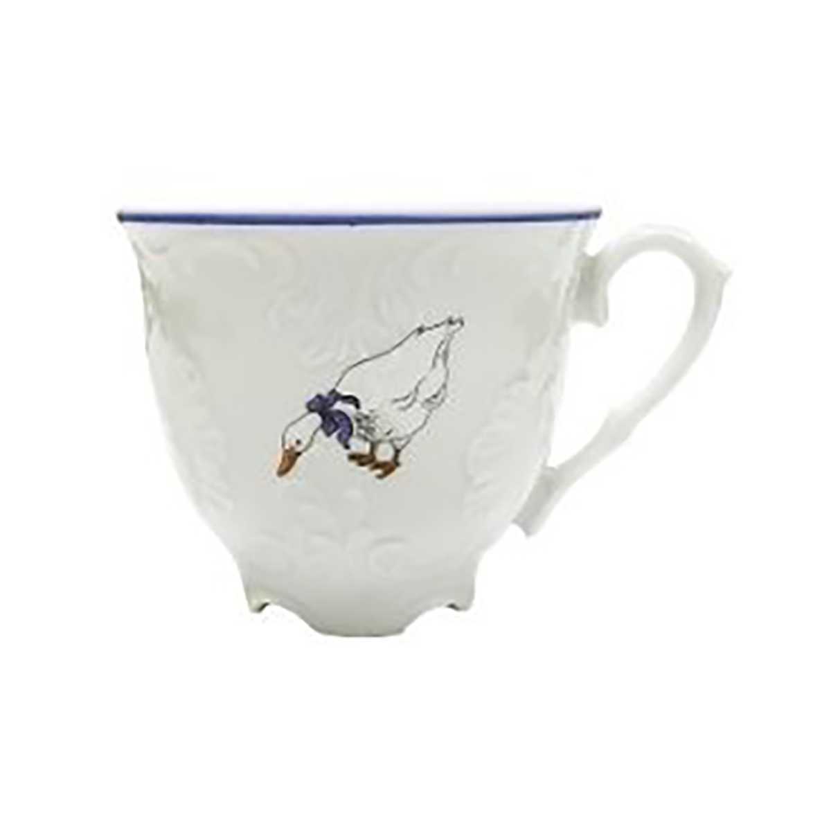 Чашка чайная "rococo" гуси 250 мл (1/6/36) "cmielow" omd666-рококо-42