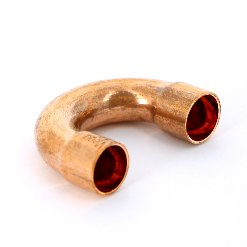 Угол двухраструбный 180° VIEGA пайка 12 мм медный