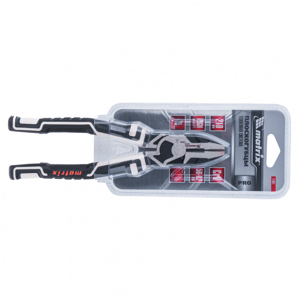 Плоскогубцы комбинированные 210 мм, усиленная система, Pro Matrix (17061)