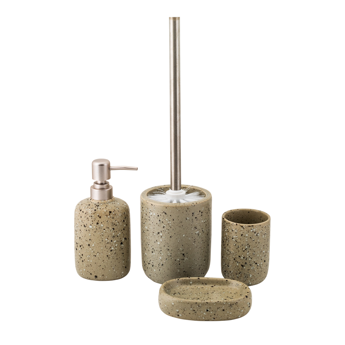 Дозатор для жидкого мыла "etna" керамика (бежевый) (1/12) "swensa" swtc-6080bg-a