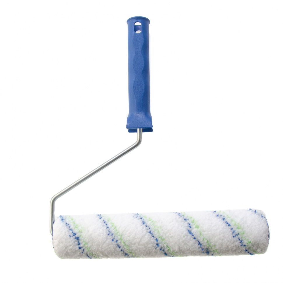 Валик "Водные краски", 250 мм, ворс 12 мм, D - 36 мм, D ручки - 6 мм, полиэстер Сибртех (80193)