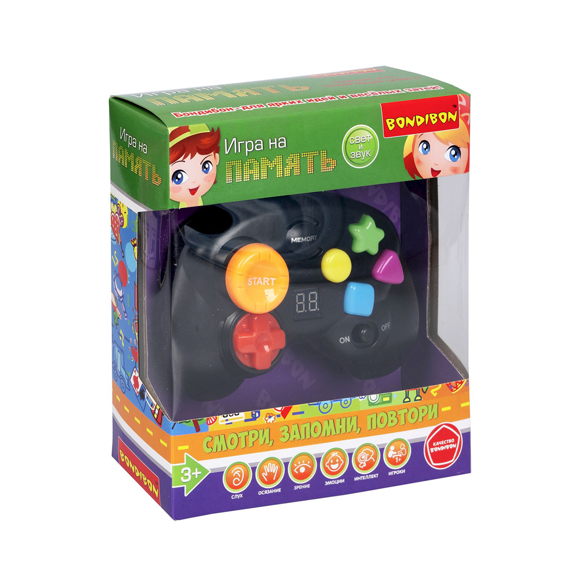 Игра настольная "на память" джойстик "bondibon" вв5464