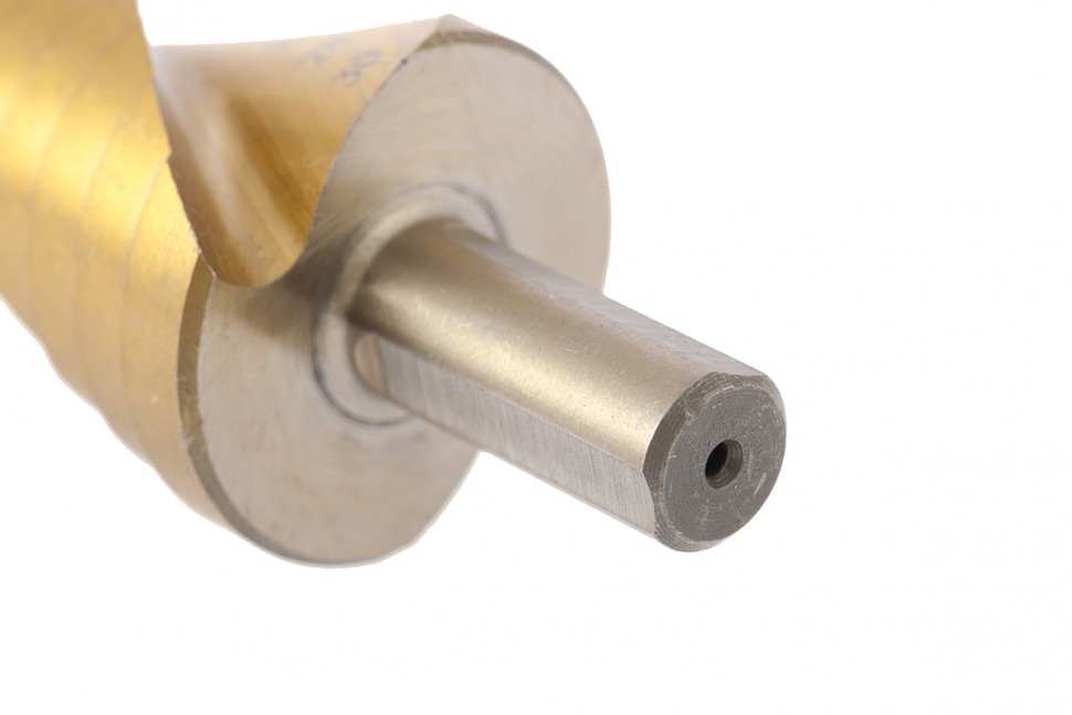 Сверло ступенчатое, 6-8-10-12-14-16-18-20-22-24-26-28-30 мм, HSS, спиральный профиль, трехгранный хвостовик Matrix (72357)