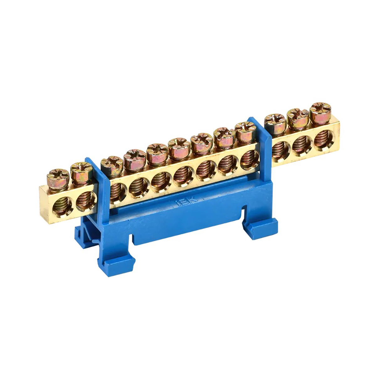 Шина "n" нулевая с изолятором на din-рейку тип "стойка" шни-6х9-12-с-с (10/400) "iek"