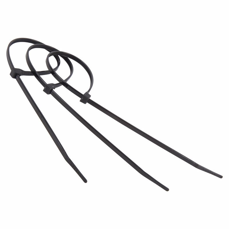 Хомуты нейлон 2,5 х 100 мм (набор 100 шт.), черные (1/10/300) "rexant" 07-0101