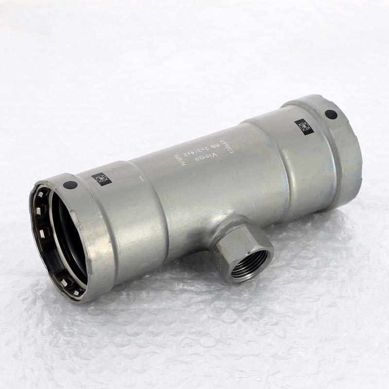 Тройник пресс-В оцинкованная сталь Megapress VIEGA 2" х Rp 3/4" х 2"