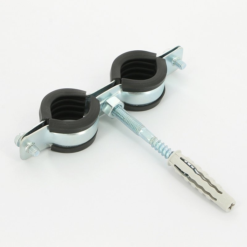 Хомут двойной для крепления труб 3/4" (⌀ 25-29) Walraven Cobra с винтом и дюбелем