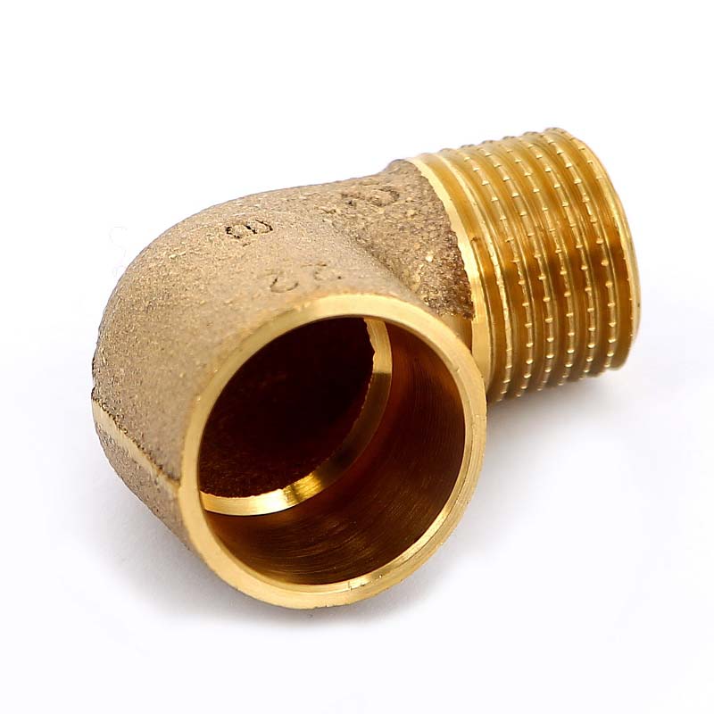 Угол 90° переходной пайка - НР 22 x 3/4" VIEGA бронза