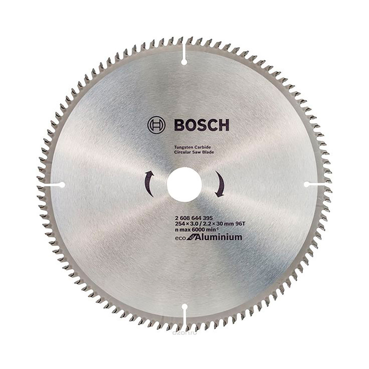 Диск пильный по металлу "eco for aluminium" 254 x 30 мм, 96 зубьев (1) "bosch" 2608644395