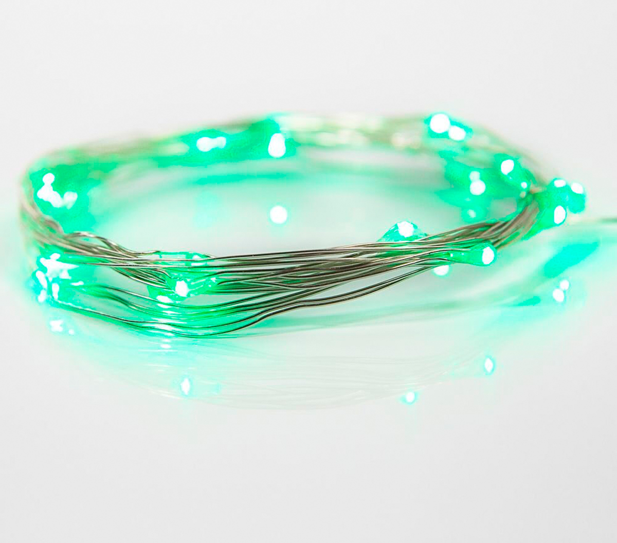 Электрогирлянда "роса" 2 м, 20 зеленых ламп (1/100) "neon-night" 303-008
