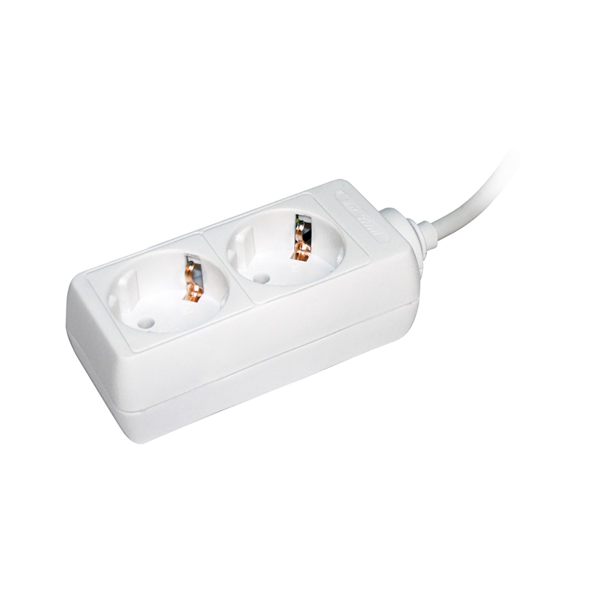 Удлинитель с заземл. 2 розетки, 2p+pe/3 м 3*1 мм, 16а (1/15/60) "iek"