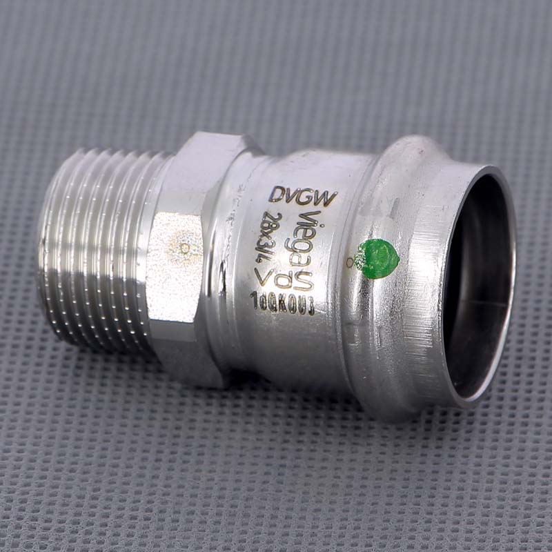 Муфта пресс-Н 28х3/4" нержавеющая сталь Sanpress Inox VIEGA