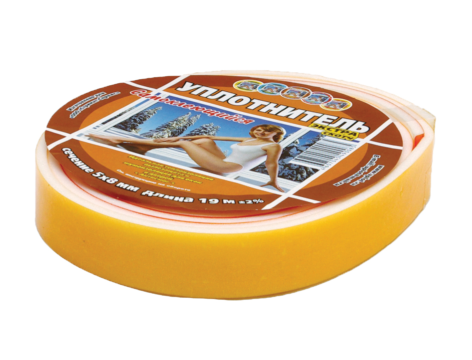 Утеплитель самокл. "экстра" 5 х 8 мм  19 м (10/50) с защитн. пленкой