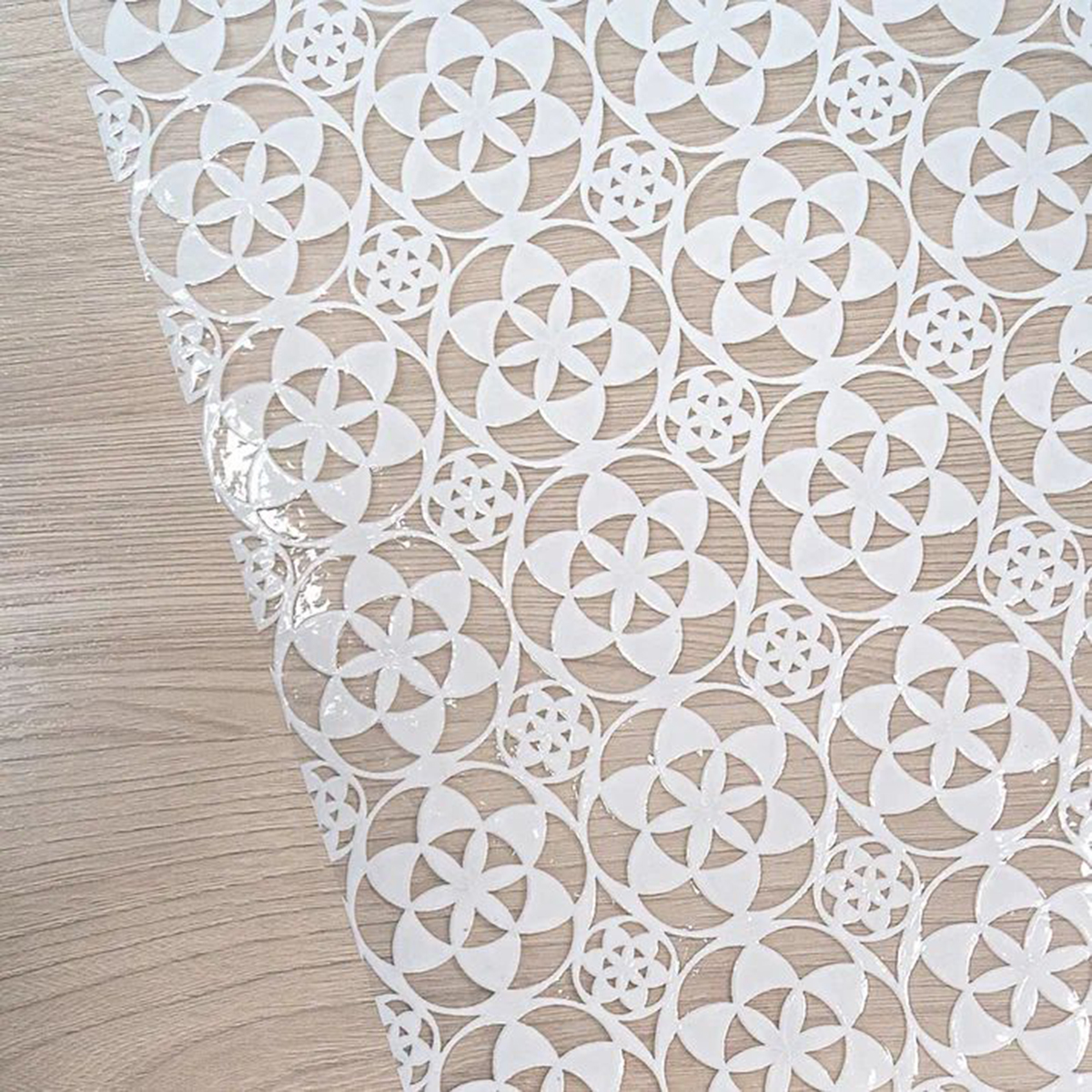 Скатерть пвх "муза" 132*180 см витраж (1/12) 023-white