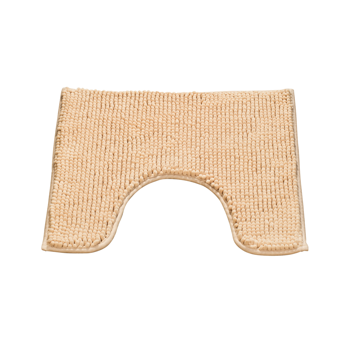 Коврик для туалета "merci" 45*45 см, полиэстер (бежевый) (1/36) "swensa" atm-2100bg-t