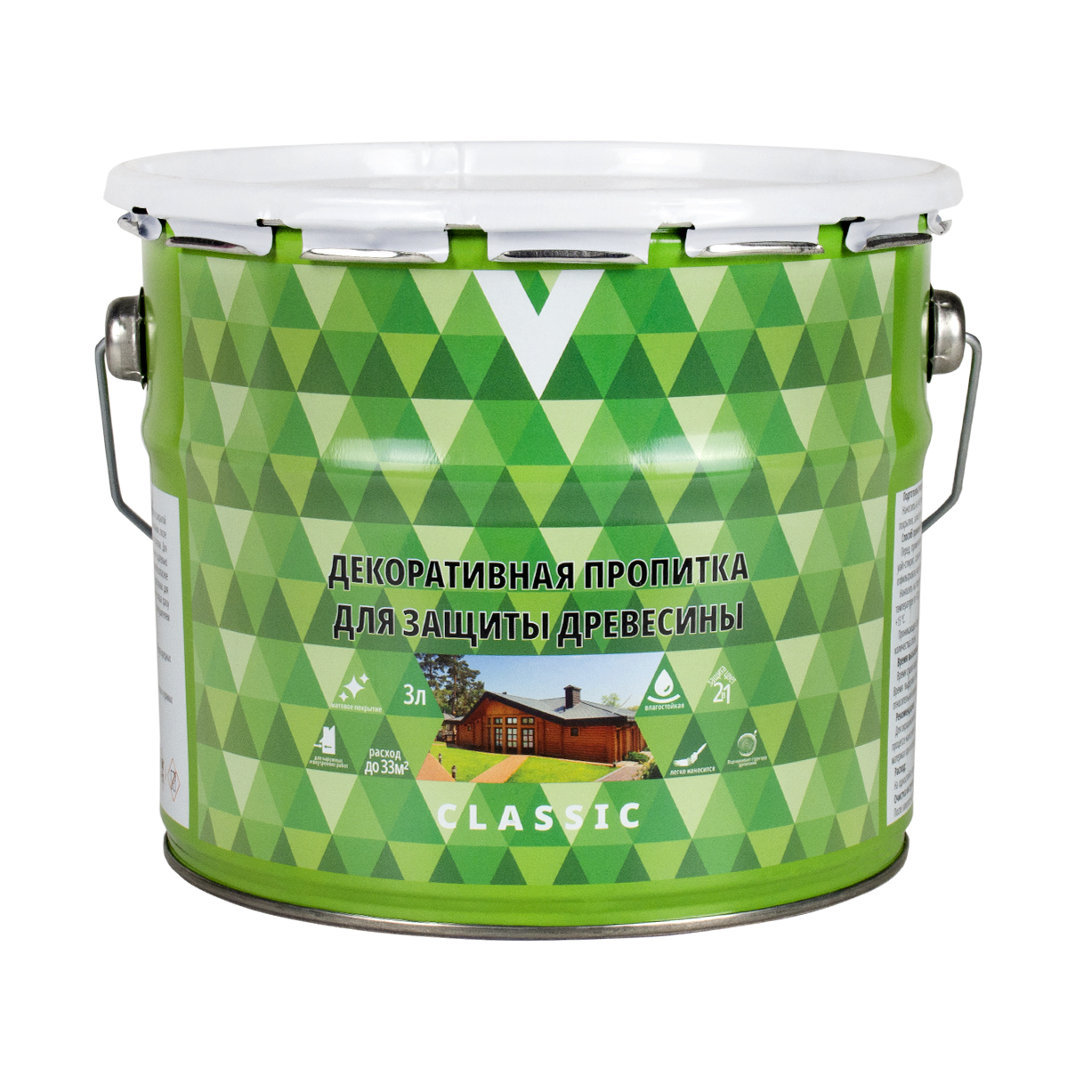 Пропитка декоративная "classic" бесцветная  3 л (1/4) "v"