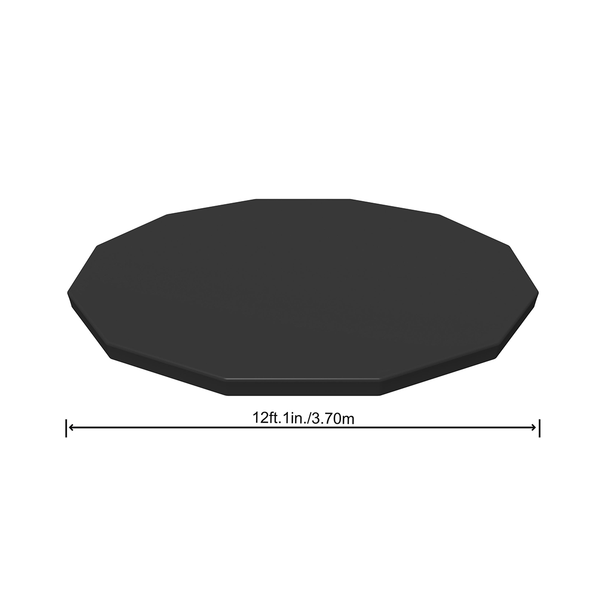 Тент для каркасных бассейнов Bestway, 366 см, черный
